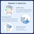 Starry Opal Single Threaded Stud Earring