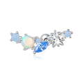 Starry Opal Single Threaded Stud Earring