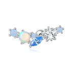 Starry Opal Single Threaded Stud Earring