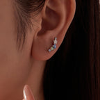 Starry Opal Single Threaded Stud Earring