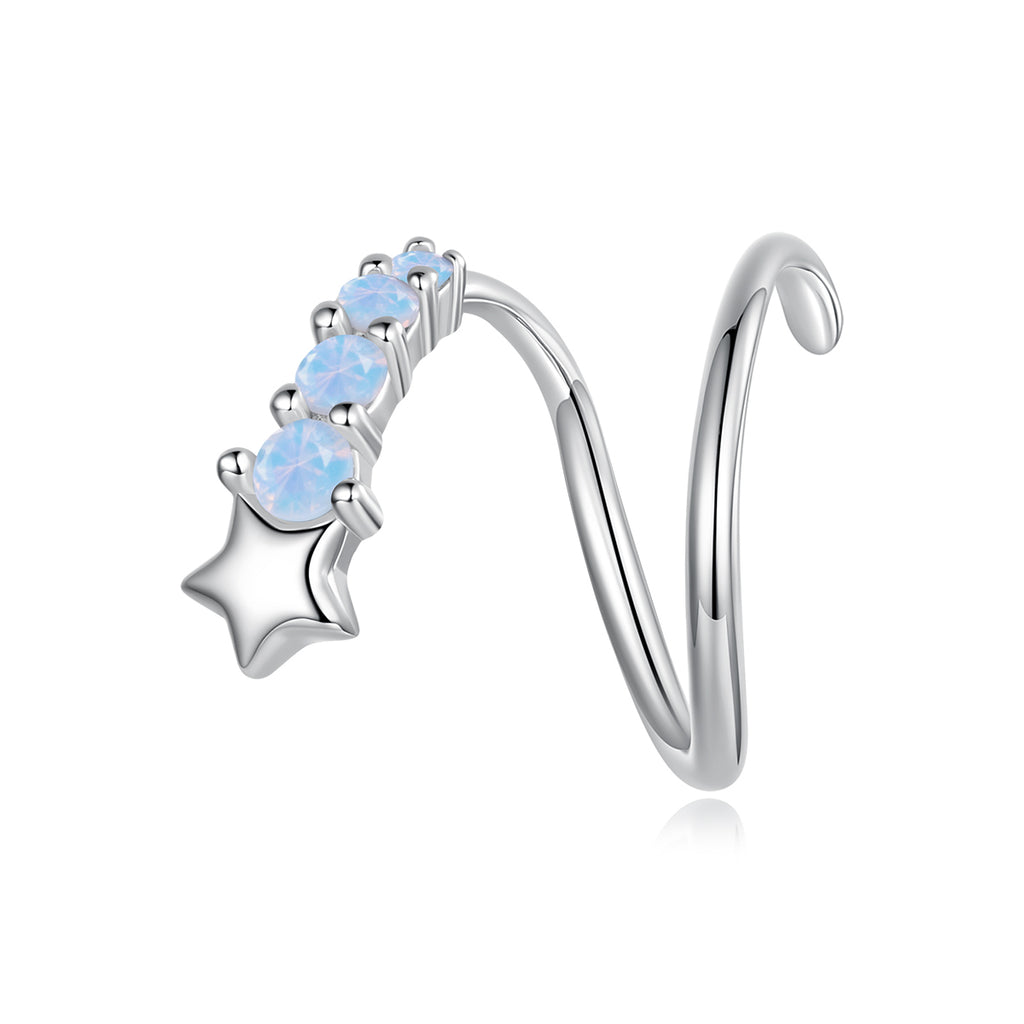 Starry Opal Single Threaded Hook Earring