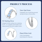 Starry Opal Single Threaded Hook Earring