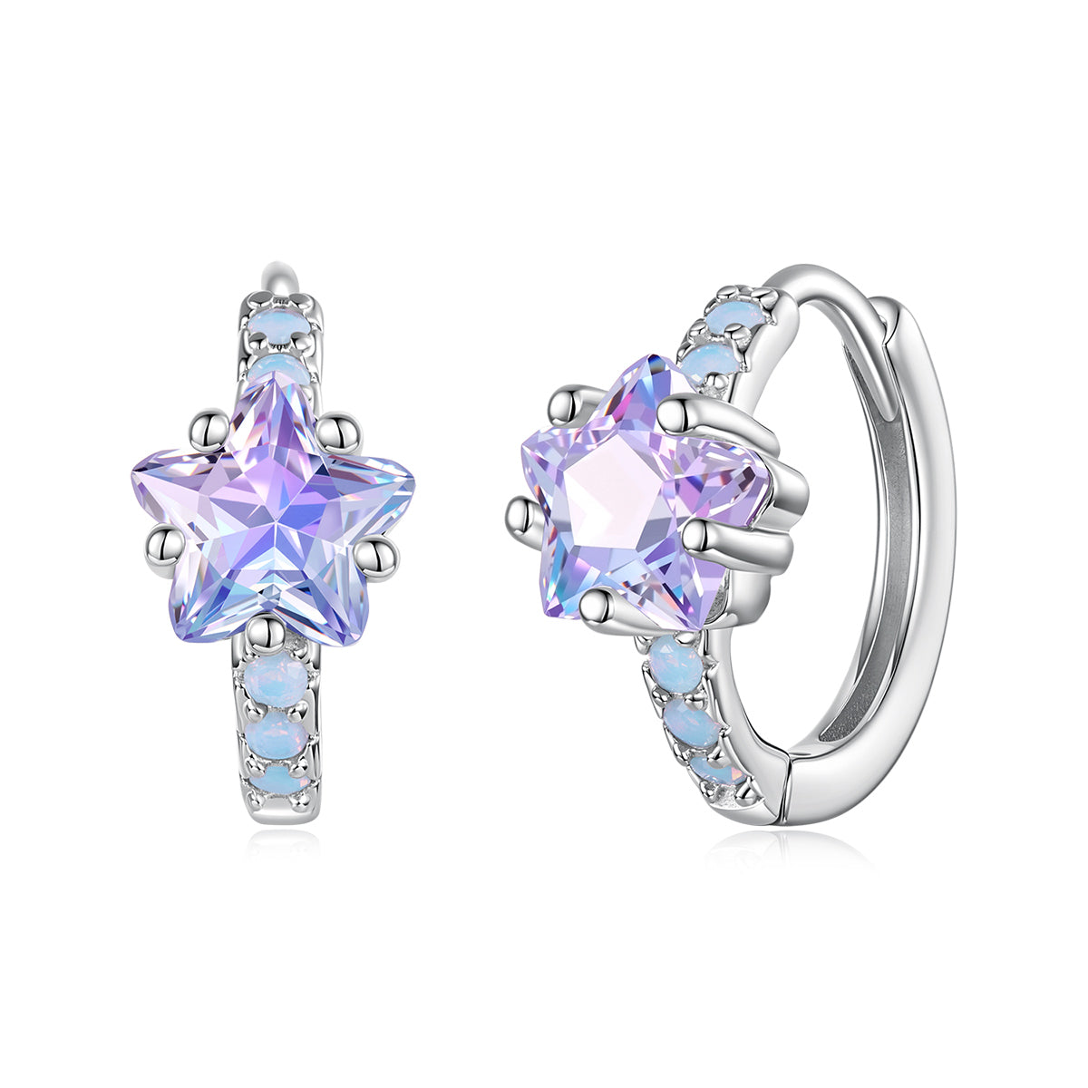Starry Hoop Earrings