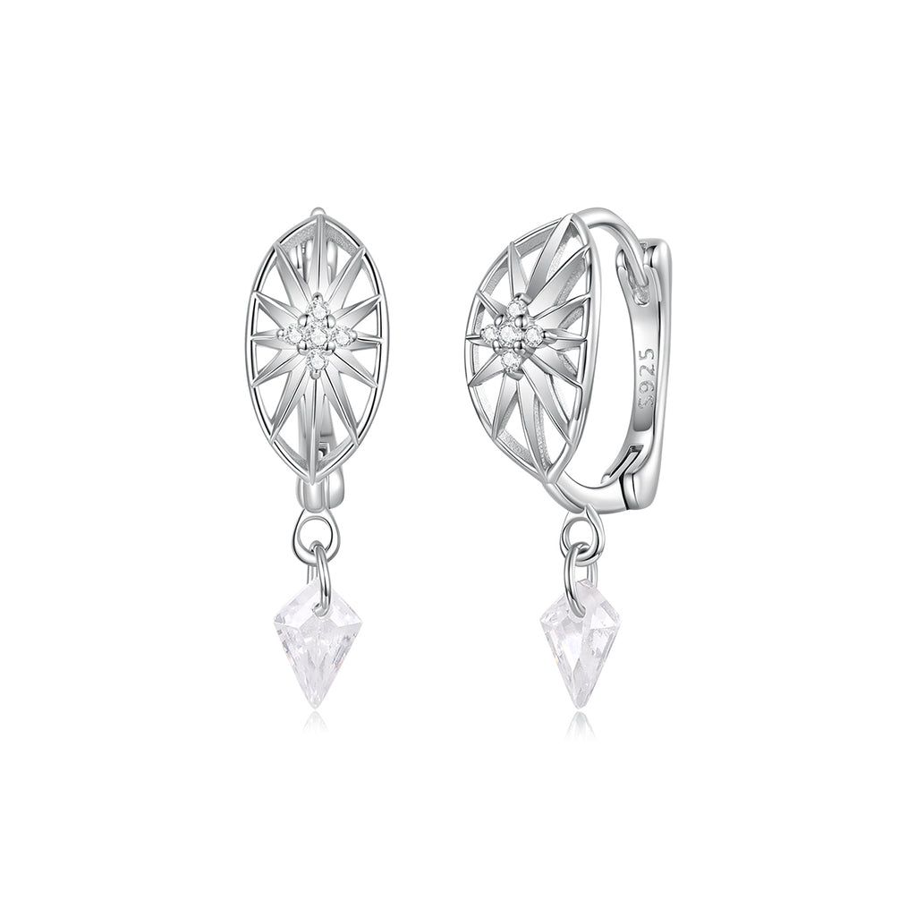 Starburst Hoop Earrings