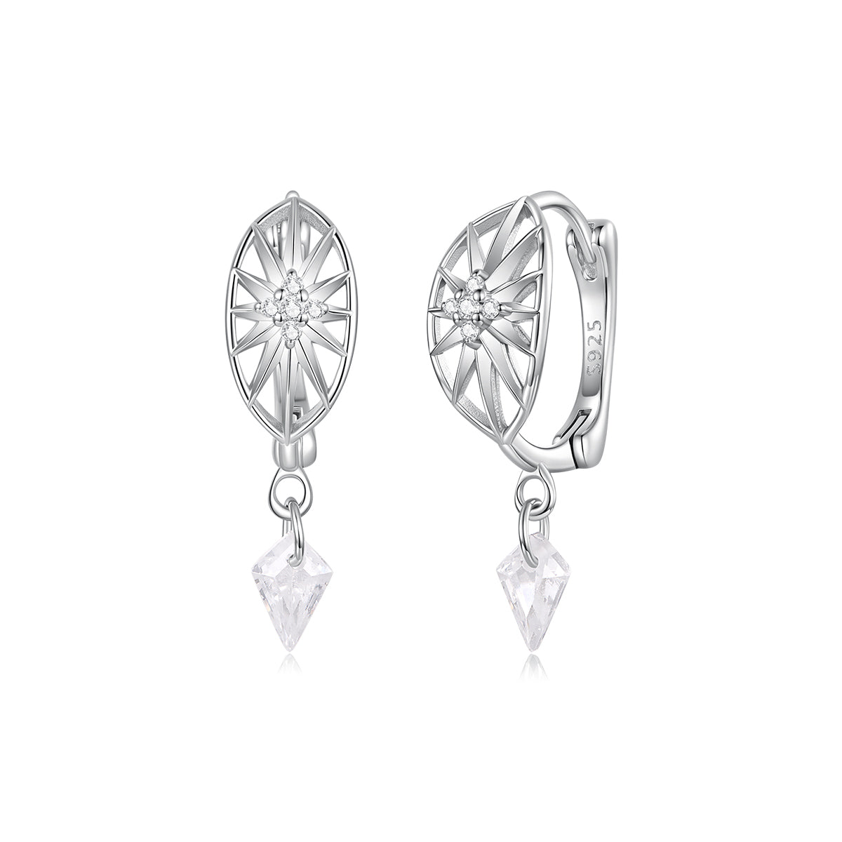Starburst Hoop Earrings