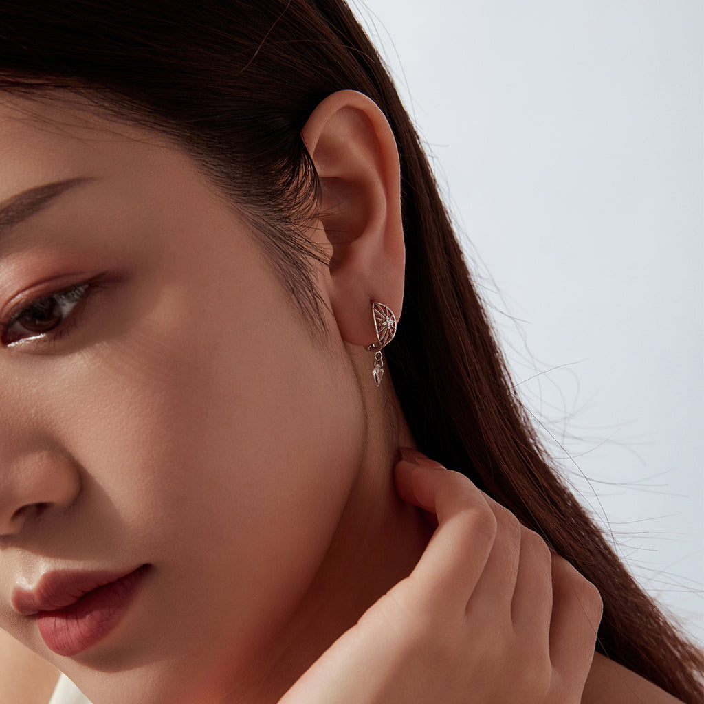 Starburst Hoop Earrings