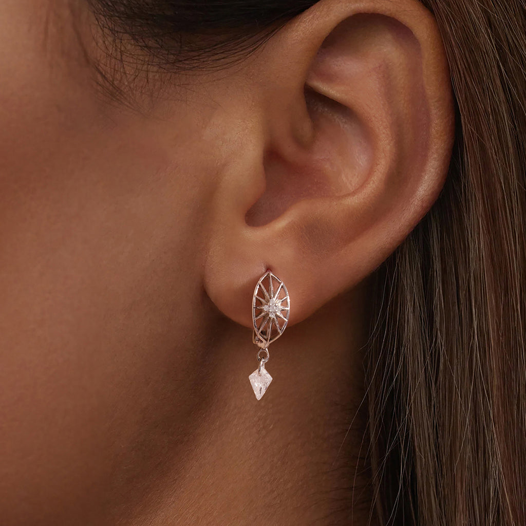 Starburst Hoop Earrings