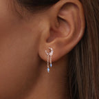 Star & Moon Single Threaded Stud Earring