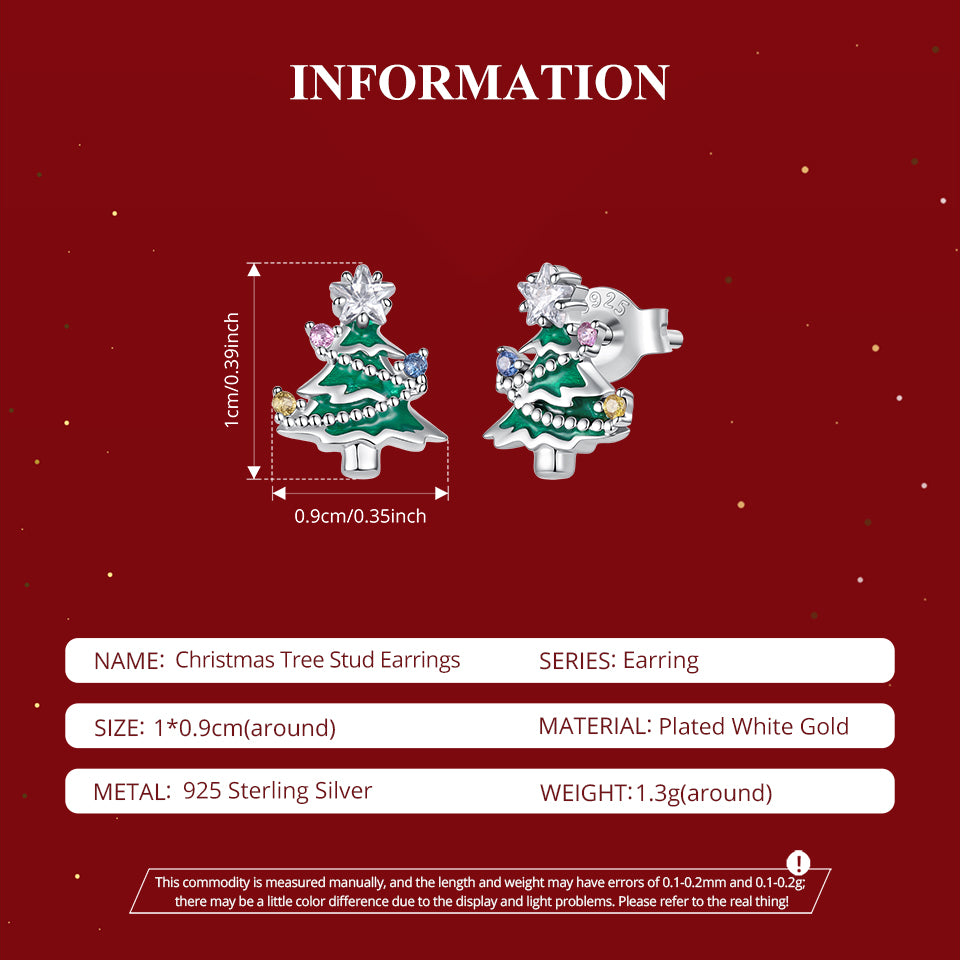 Christmas Tree Stud Earrings