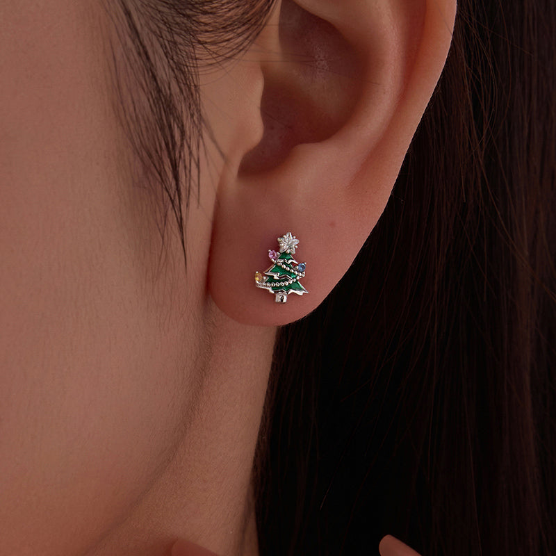 Christmas Tree Stud Earrings