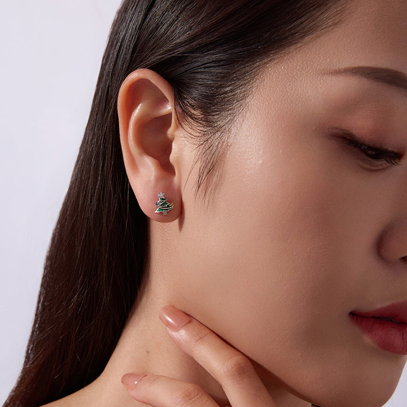 Christmas Tree Stud Earrings