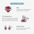 Sacred Heart Stud Earrings