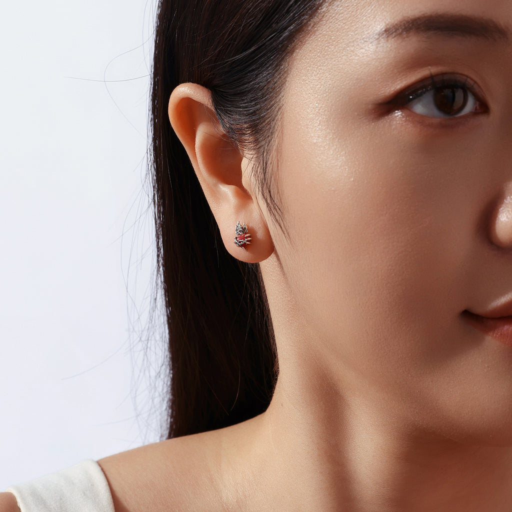 Sacred Heart Stud Earrings