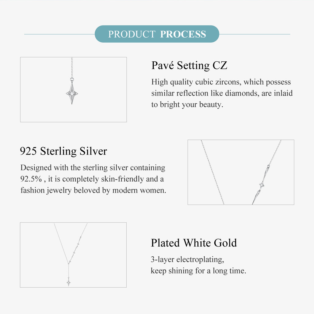 Shooting Star Y Necklace
