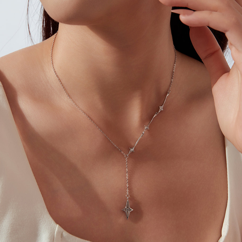 Shooting Star Y Necklace
