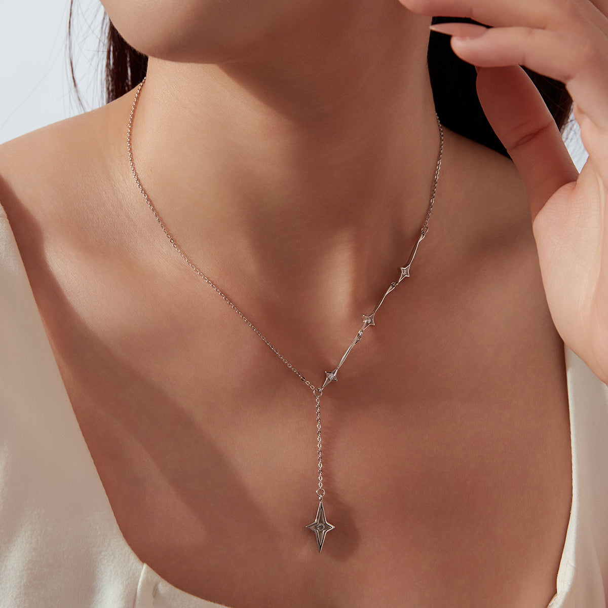 Shooting Star Y Necklace