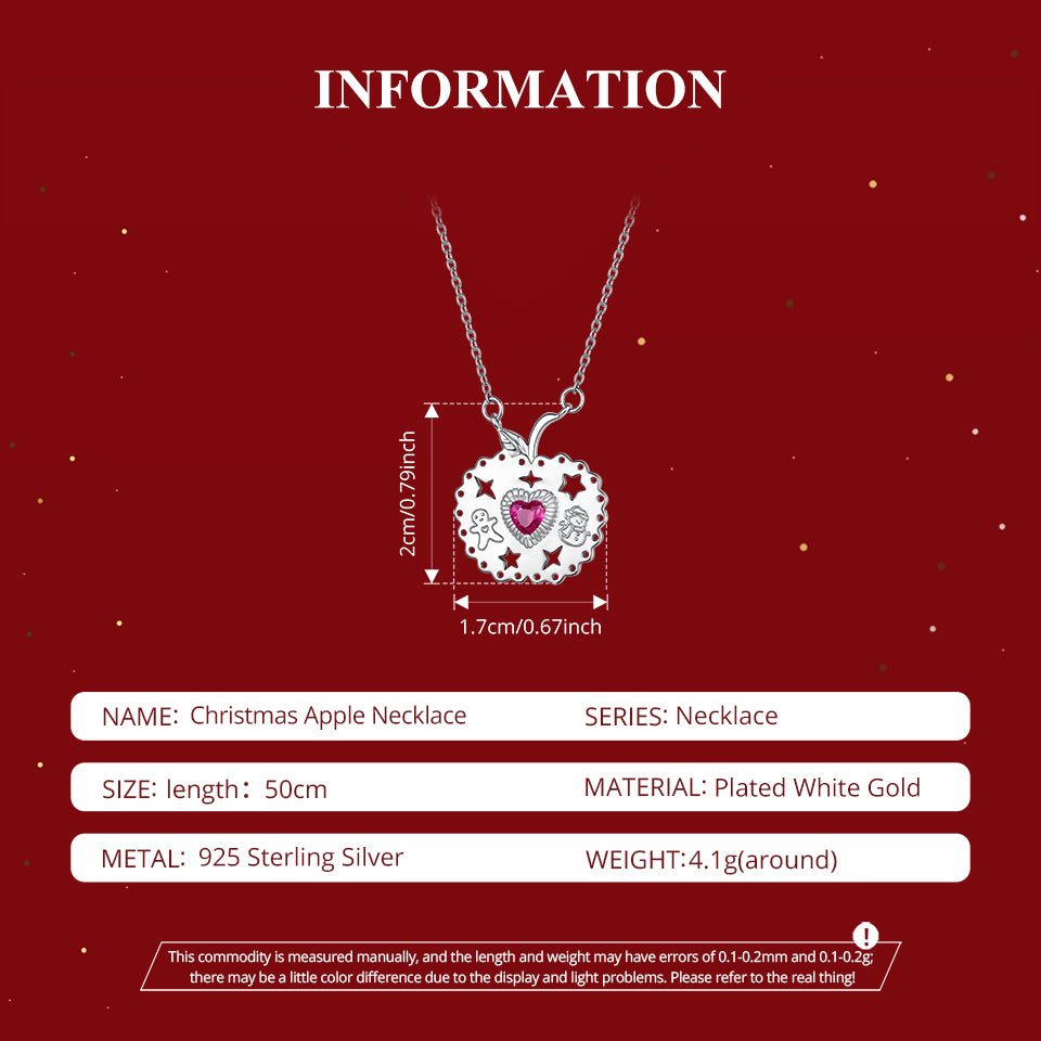 Christmas Apple Necklace
