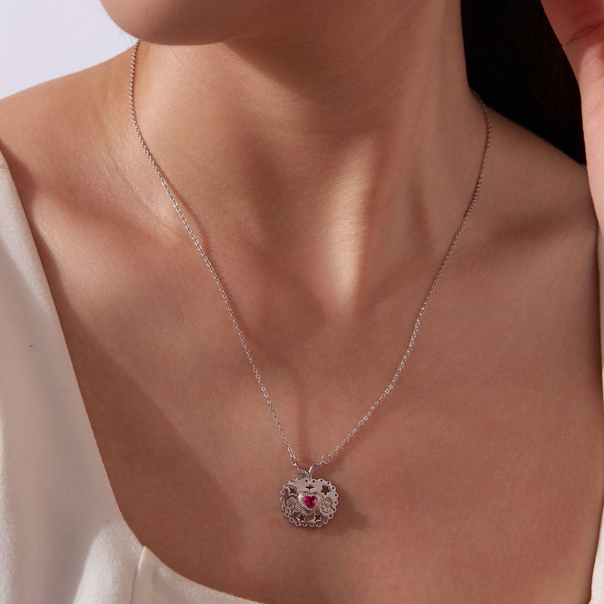 Christmas Apple Necklace