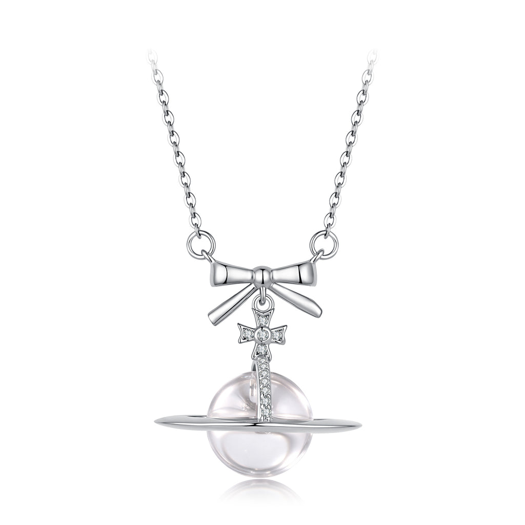 Bow Planet Necklace