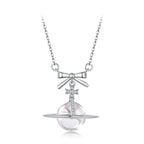 Bow Planet Necklace
