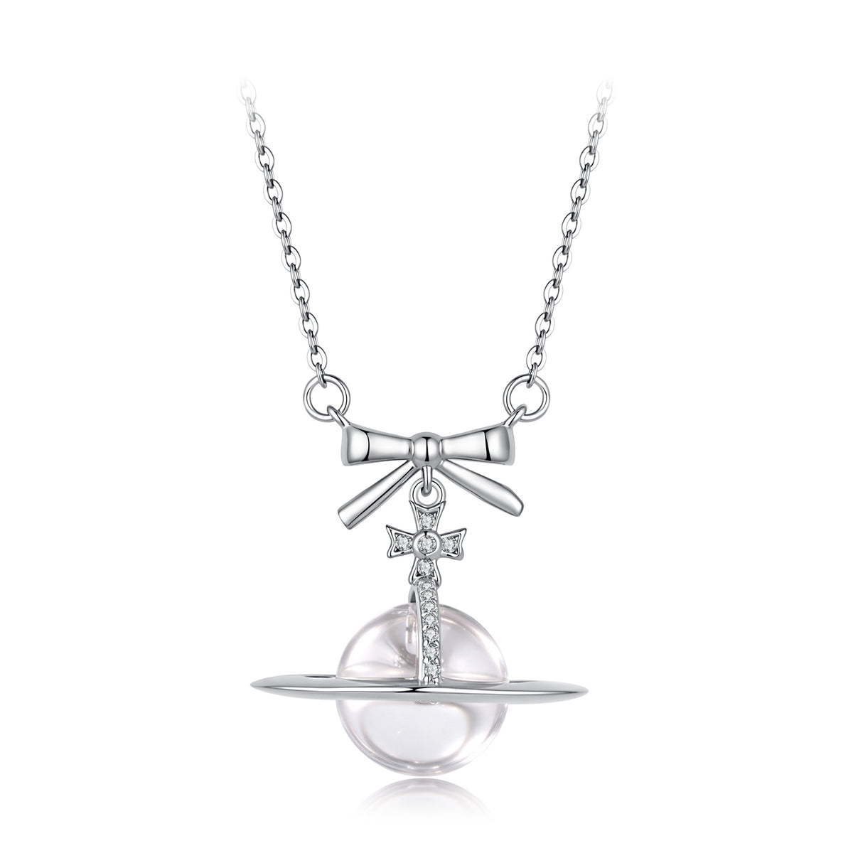 Bow Planet Necklace