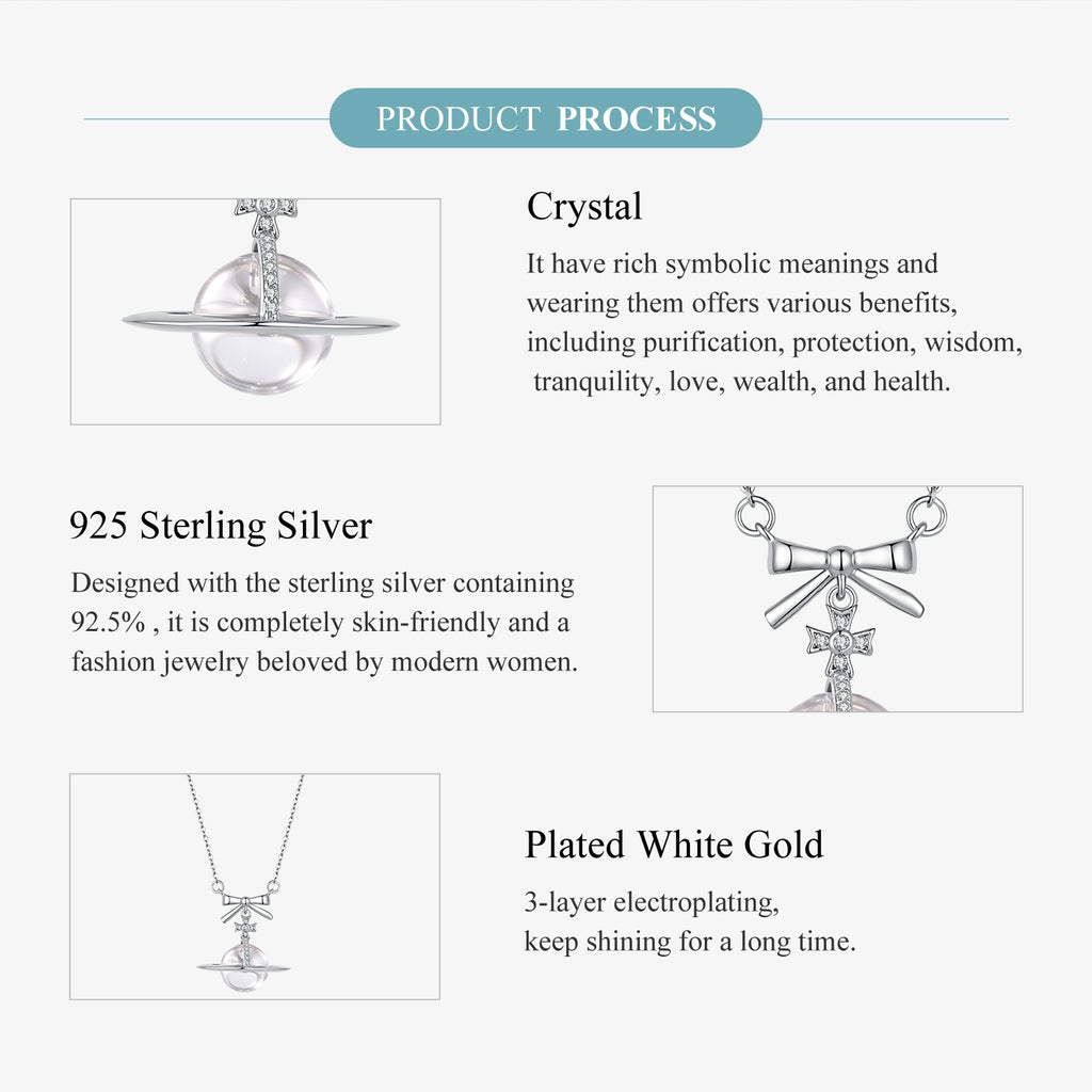 Bow Planet Necklace