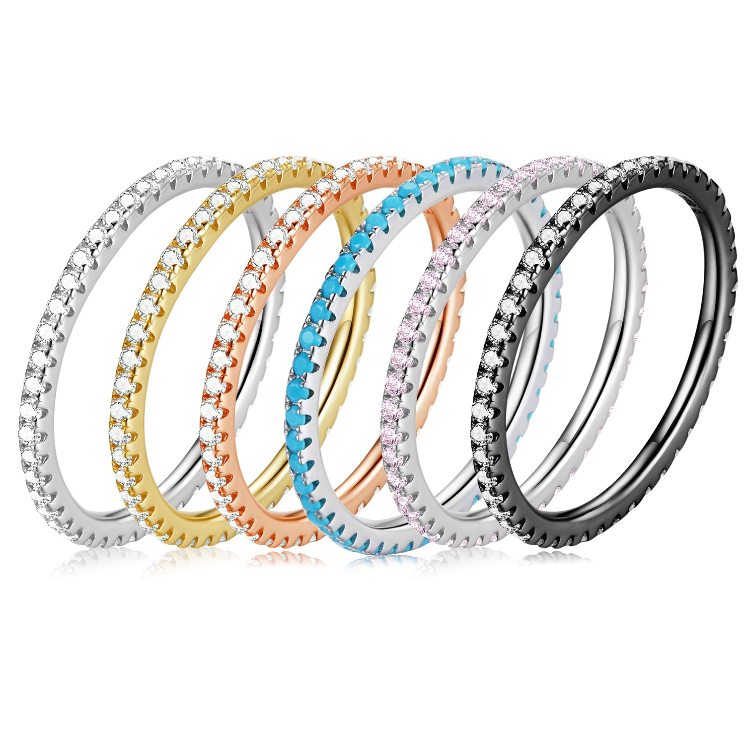 Dainty Pavé Stacking Ring