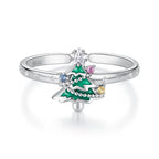 Christmas Tree Open Ring