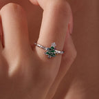 Christmas Tree Open Ring