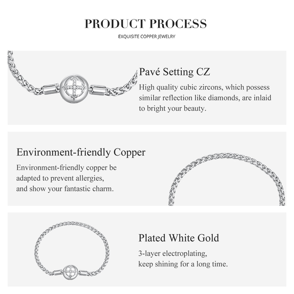 Cross Charm Base Bracelet