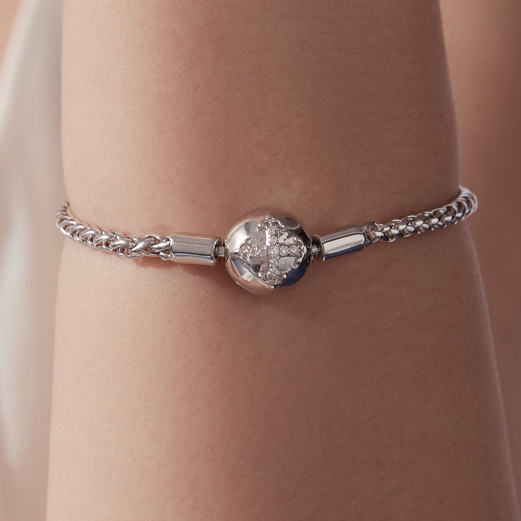 Cross Charm Base Bracelet