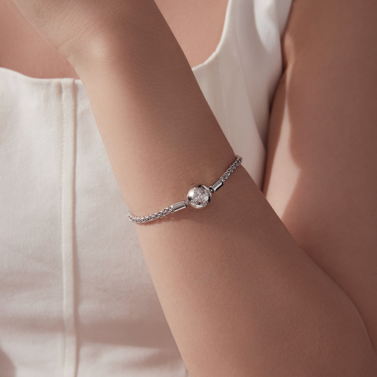 Cross Charm Base Bracelet