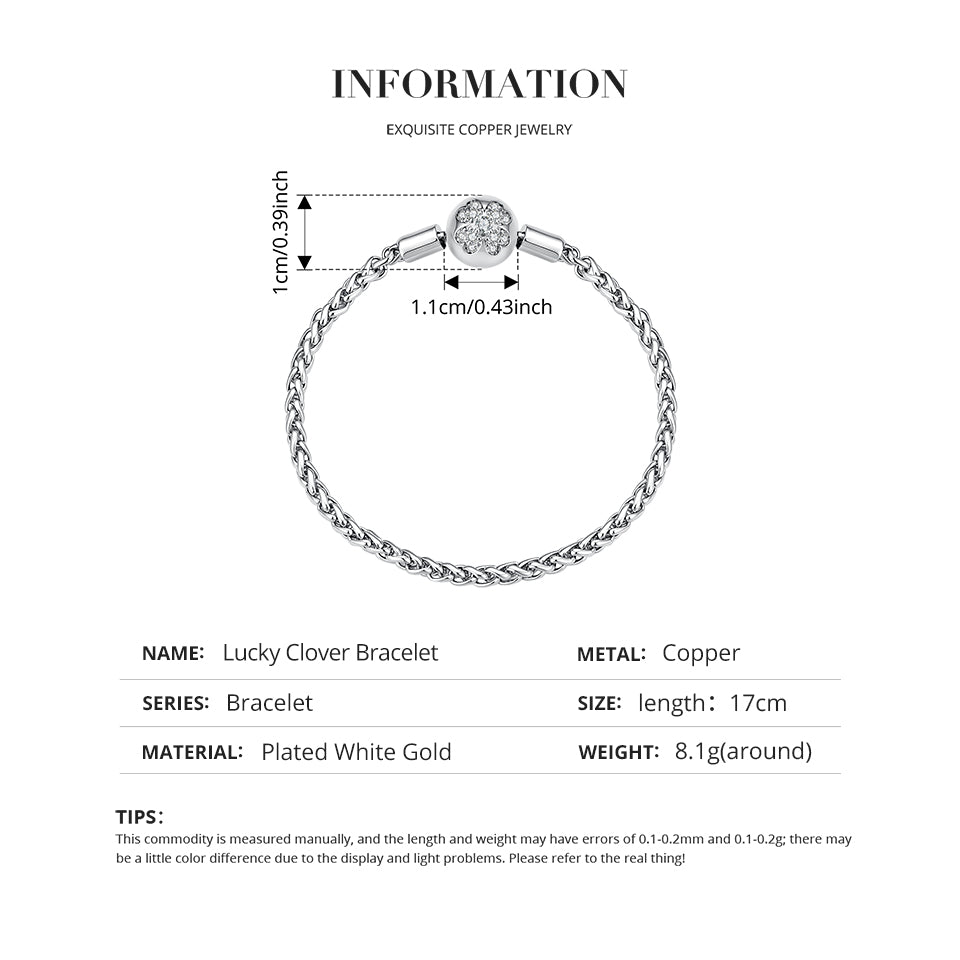 Clover Charm Base Bracelet