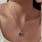 Sea Turtle & Shell Charm