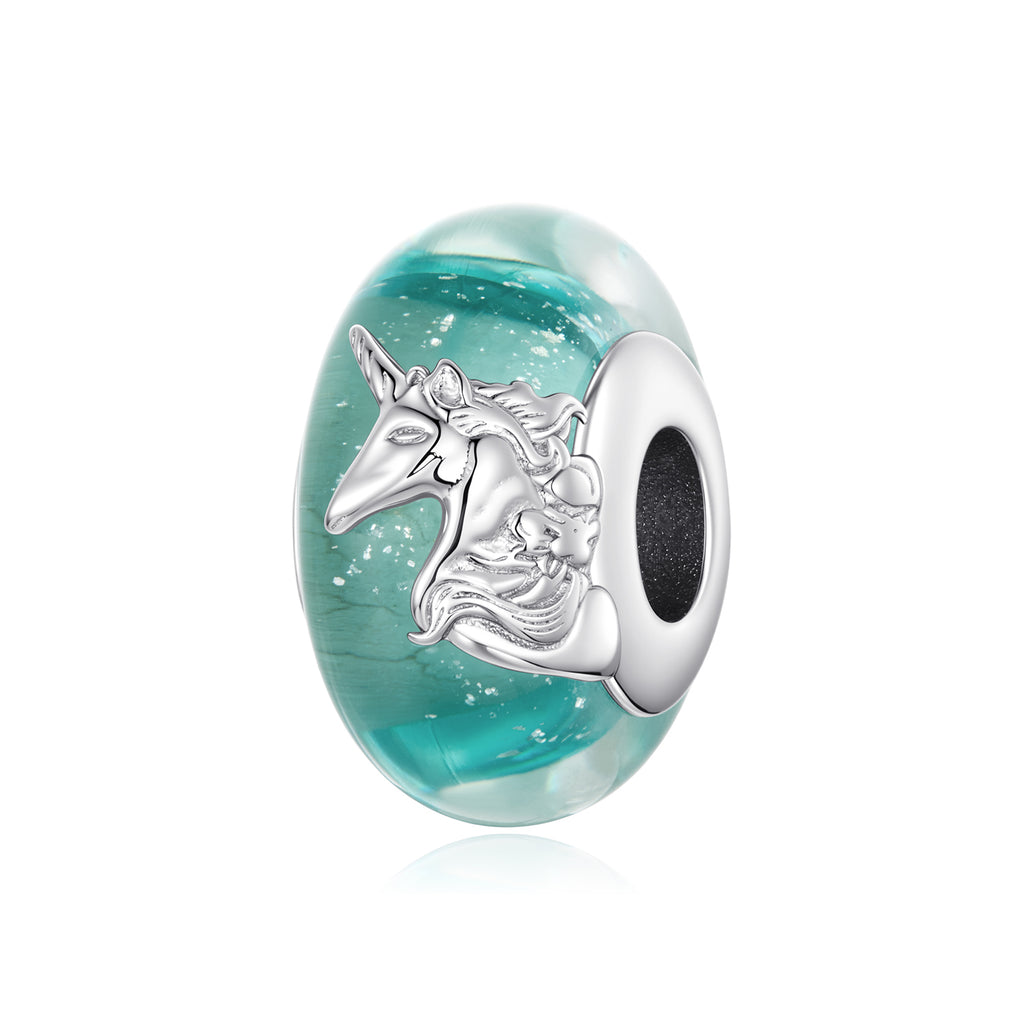 Unicorn Murano Glass Charm