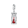 Skull Hourglass Charm