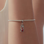 Skull Hourglass Charm