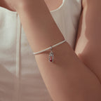 Skull Hourglass Charm