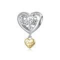 Sister Love Heart Charm