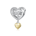 Sister Love Heart Charm