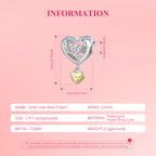 Sister Love Heart Charm