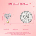 Sister Love Heart Charm