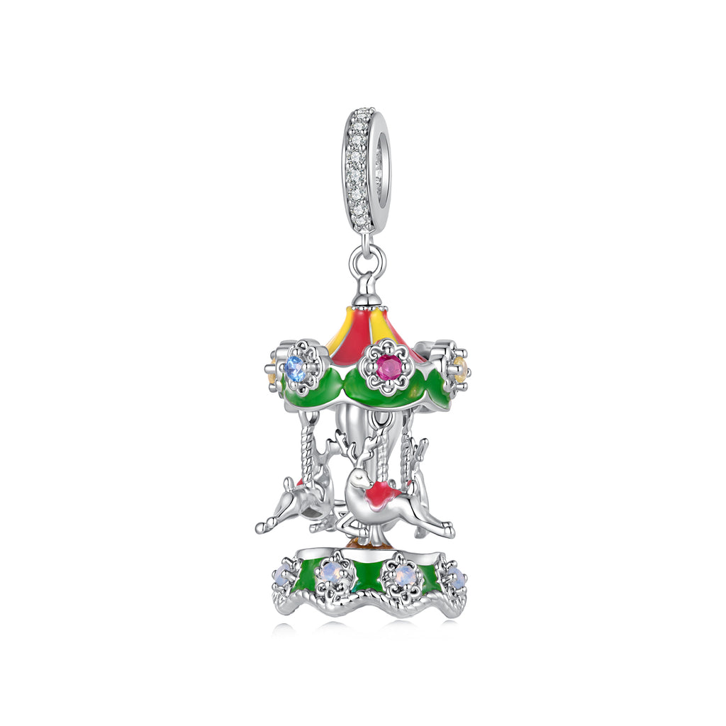 Spinning Reindeer Christmas Pendant