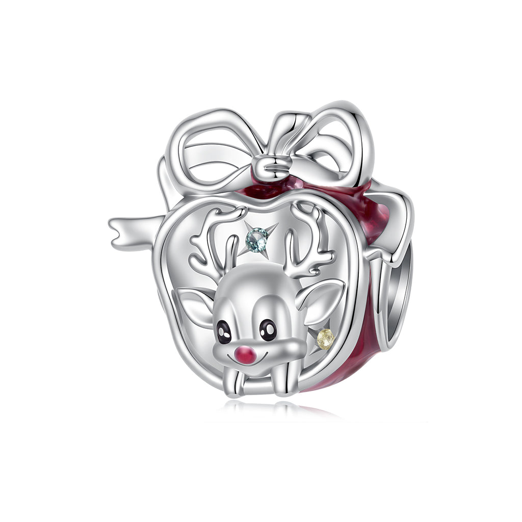 Apple Reindeer Charm