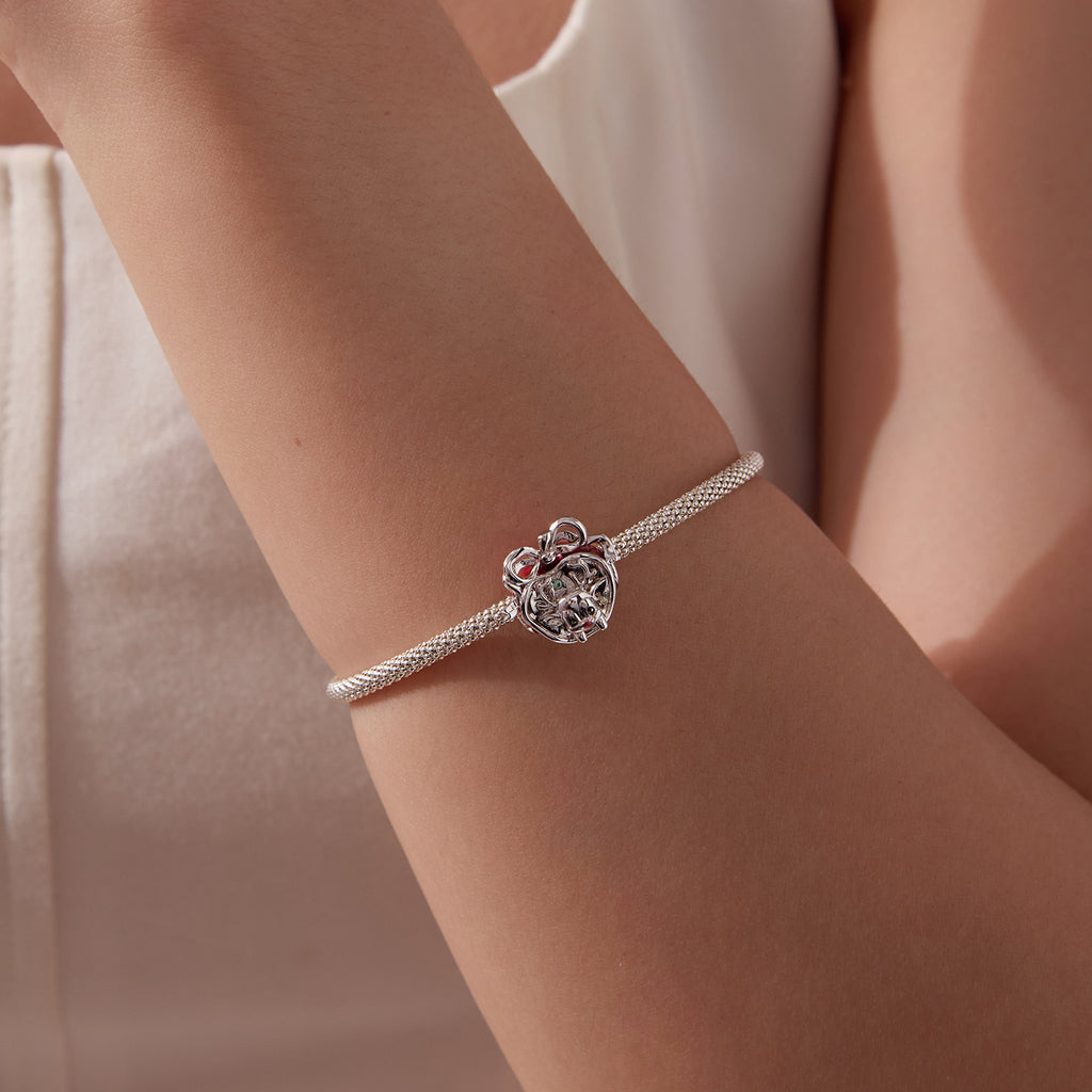 Apple Reindeer Charm