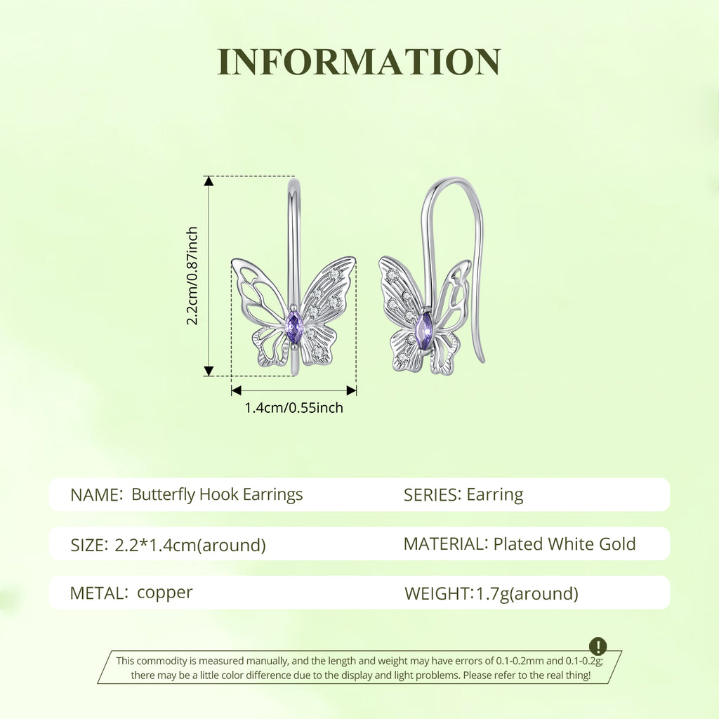 Butterfly Drop Earrings