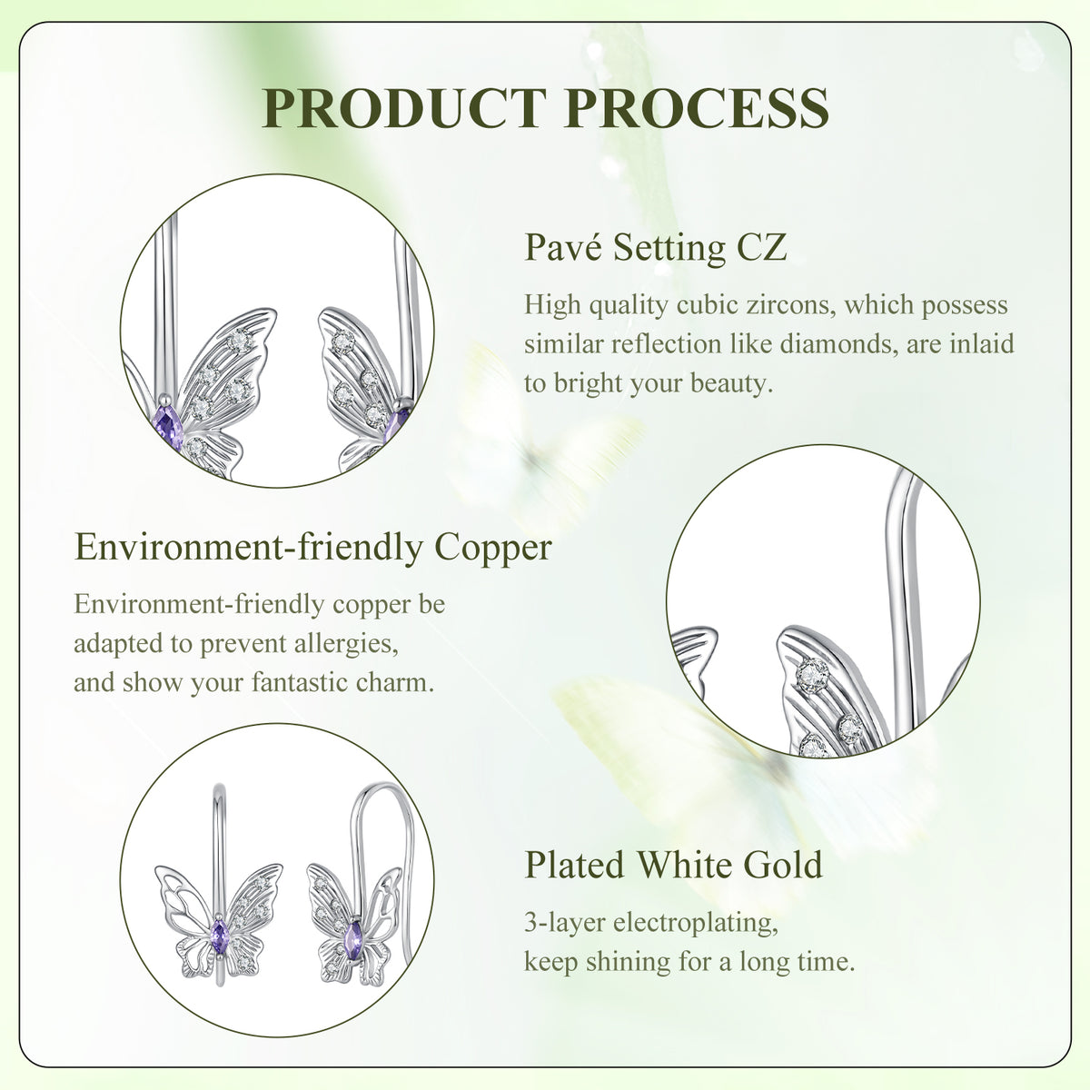 Butterfly Drop Earrings