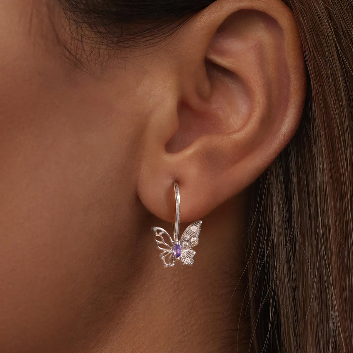 Butterfly Drop Earrings