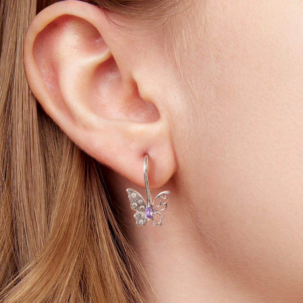 Butterfly Drop Earrings