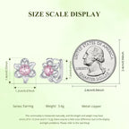 Floral Huggie Hoop Earrings